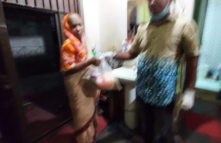 During the COVID-19 pandemic, I distributed free food